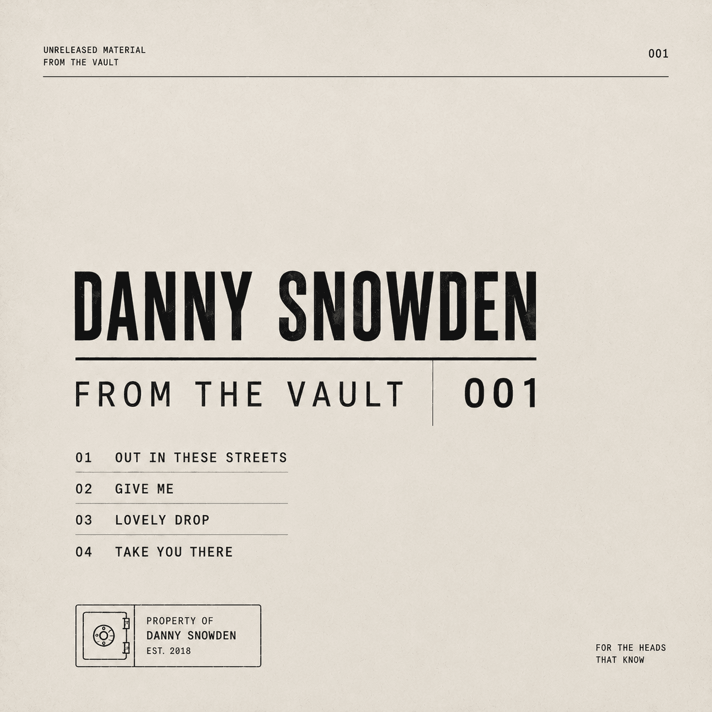 Danny Snowden — Out In These Streets