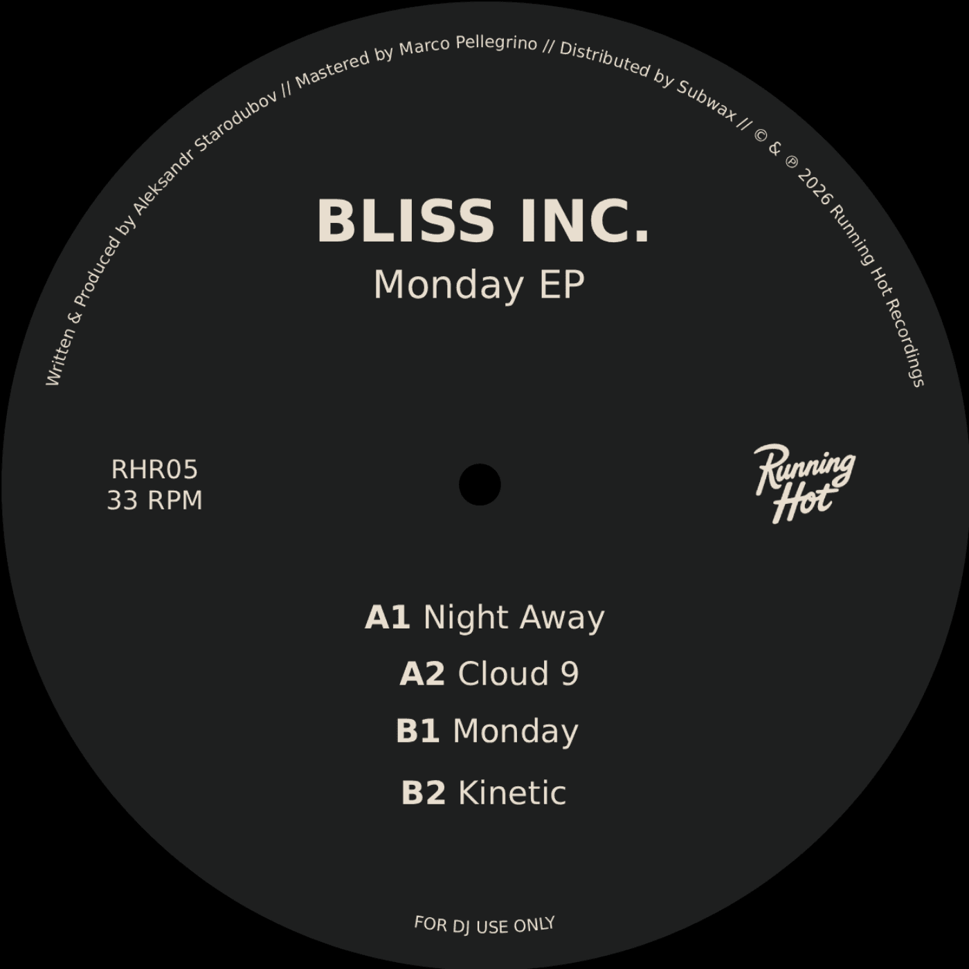 Bliss Inc. — Monday