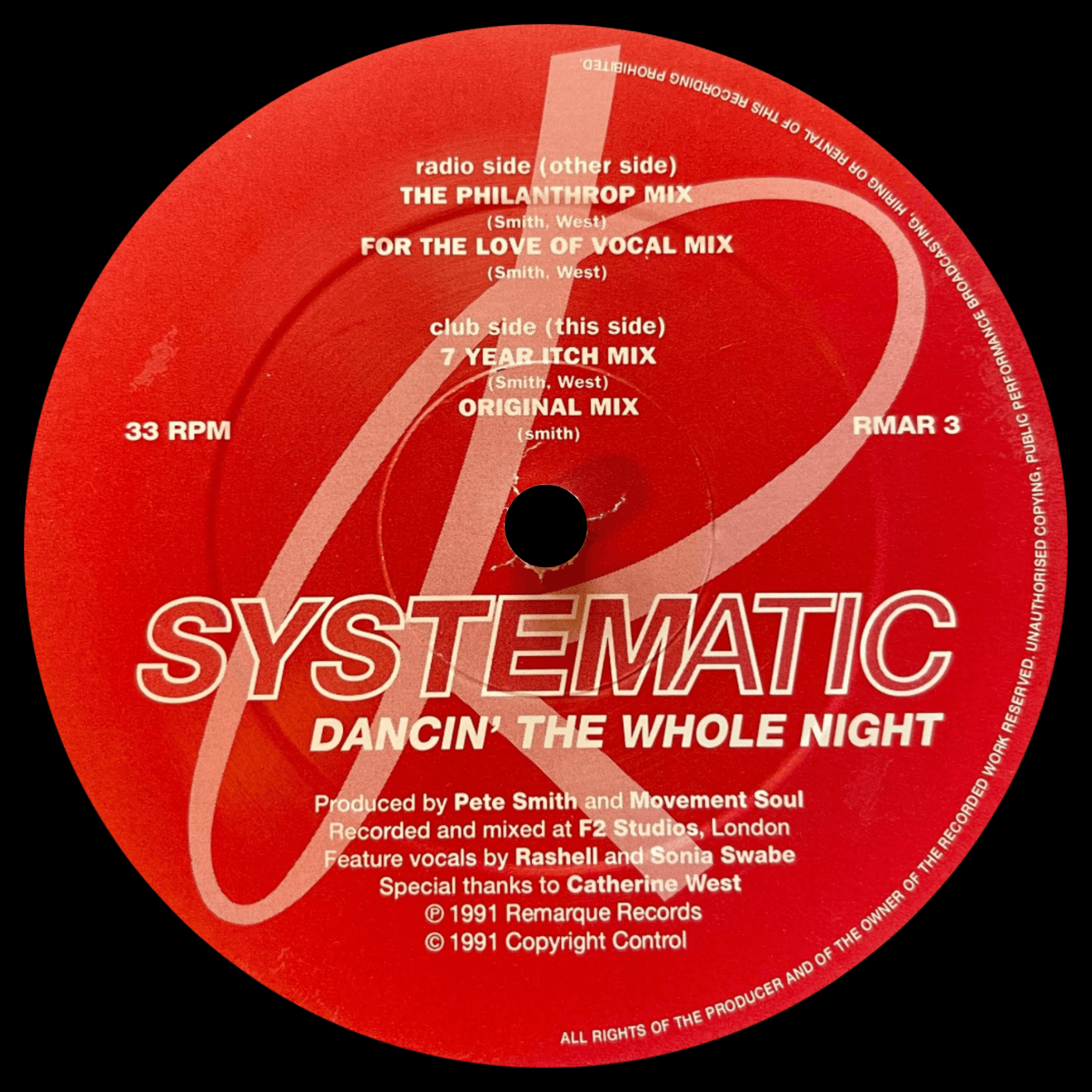 Systematic, Celdred — Dancin' The Whole Night (Celdred Rework)