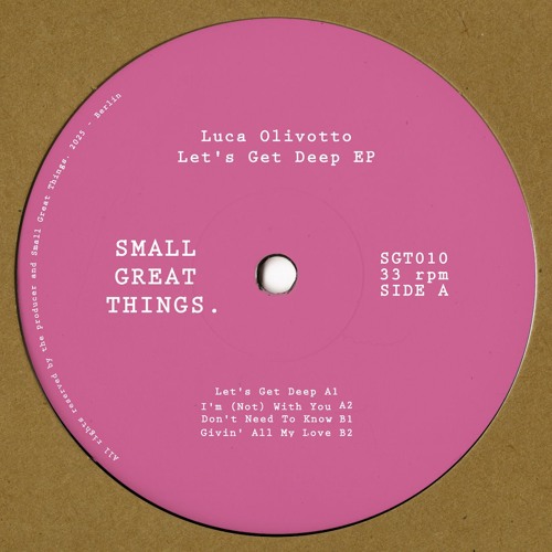 Luca Olivotto — Let's Get Deep